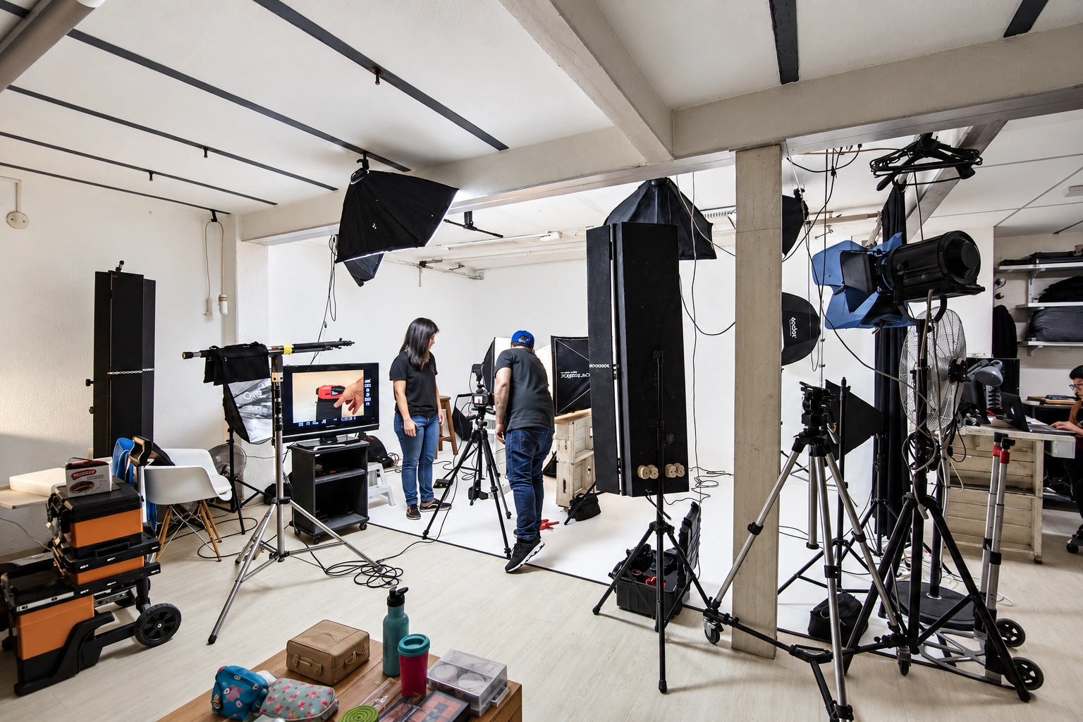 Set fotográfico del estudio Galopante